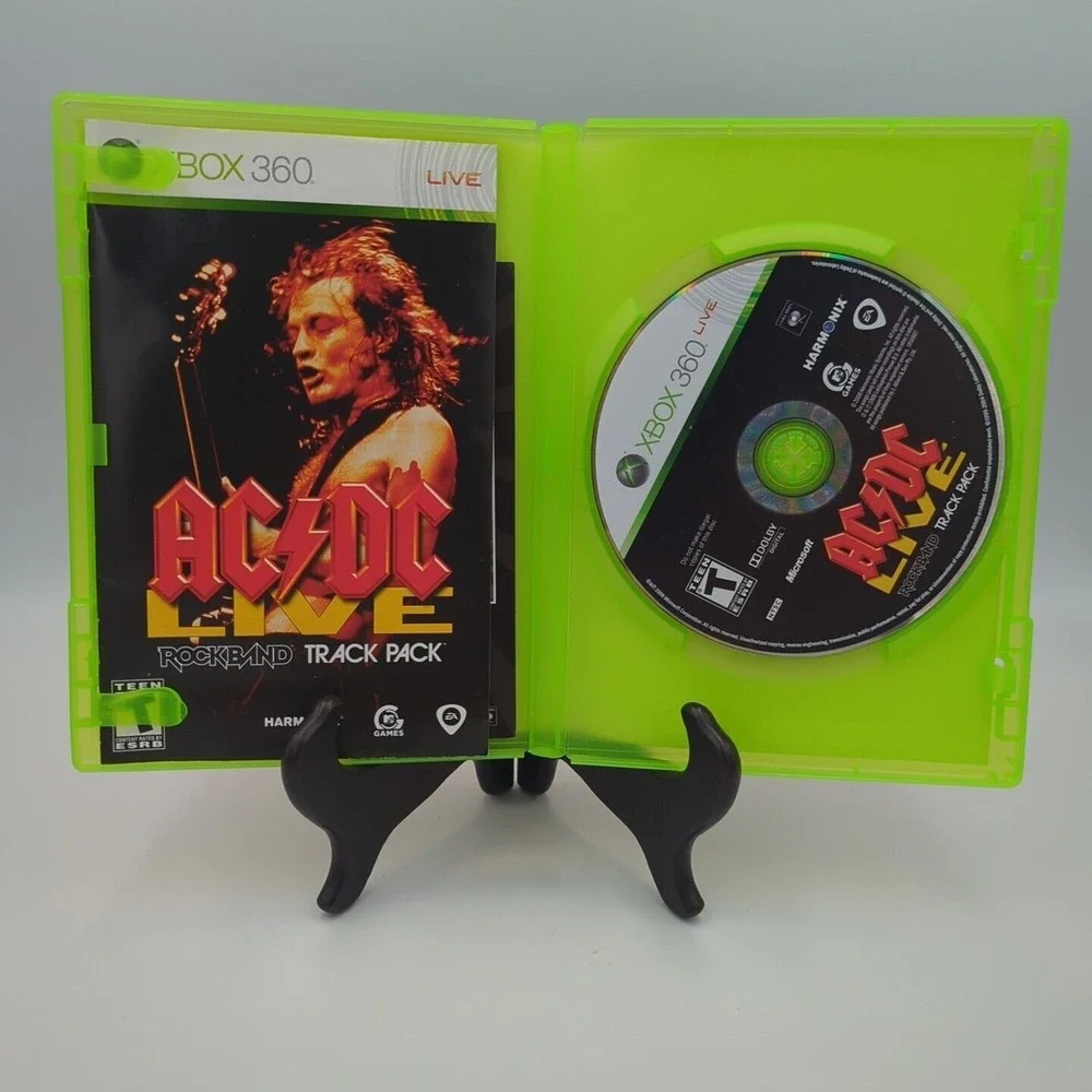 AC/DC Live: Rock‎ Band Track Pack (Microsoft Xbox 360, 2008) Complete CIB
